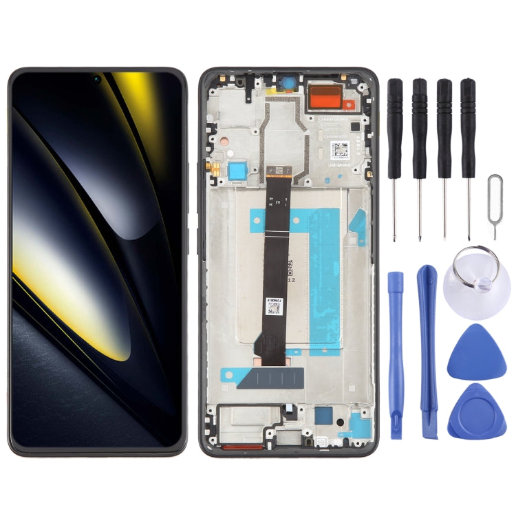 Schermo LCD originale Xiaomi Poco F6 con telaio