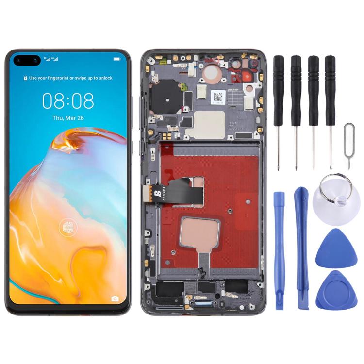 Schermo TFT LCD completo con cornice per Huawei P40