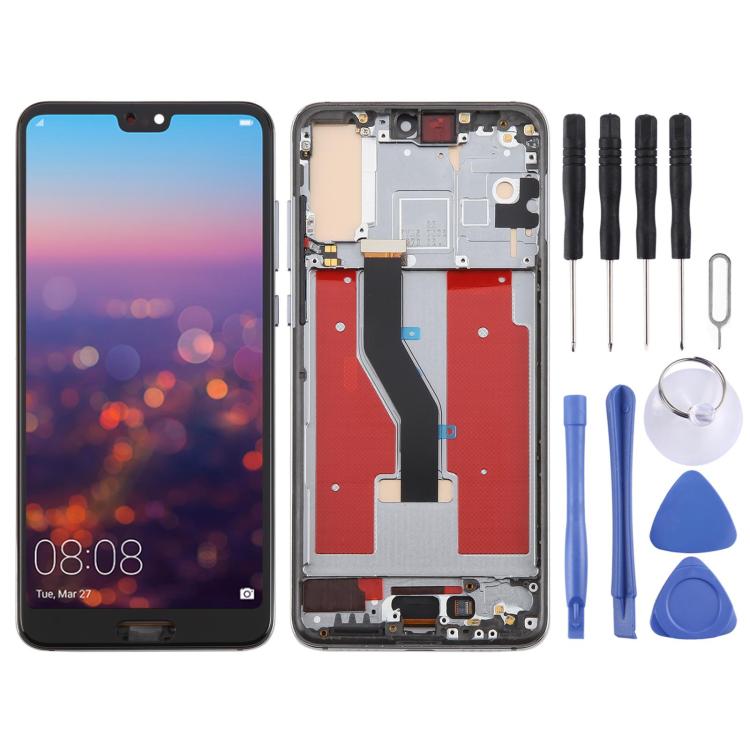 Schermo LCD TFT completo con telaio per Huawei P20 Pro