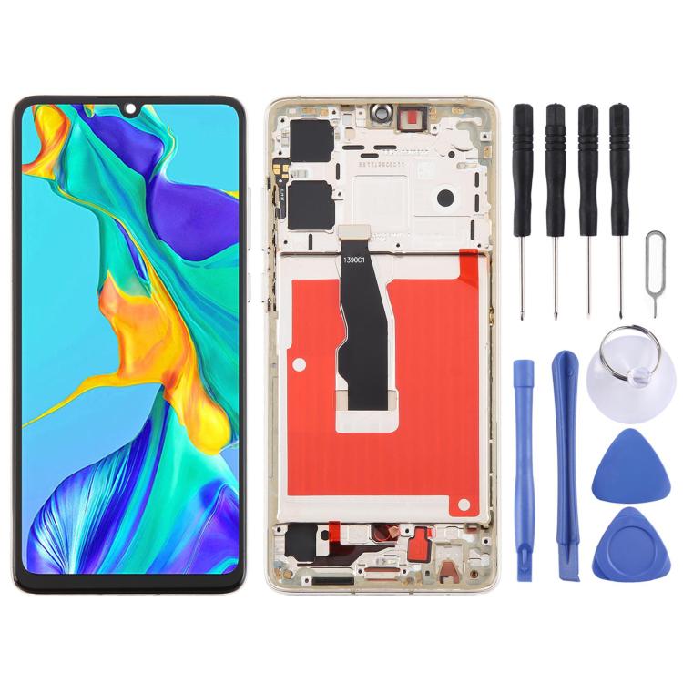 Schermo TFT LCD digitalizzatore completo con cornice per Huawei P30, non supporta il riconoscimento delle impronte digitali., For Huawei P30 (TFT)