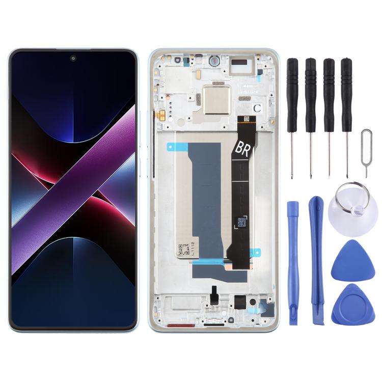 Display AMOLED originale con cornice per Xiaomi Poco X7 Pro - immagine 6