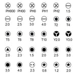 Kit cacciaviti manuali multiuso 43 in 1 per riparazioni Apple