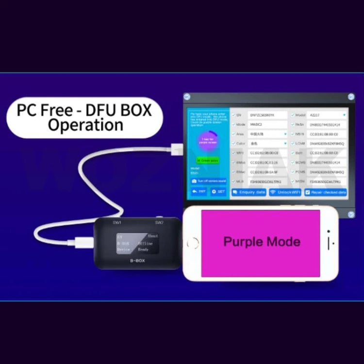 B-BOX Programmatore Nand con schermo OLED per iPhone 7-11