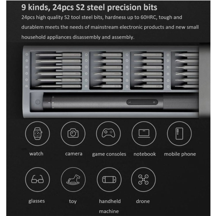 Kit cacciaviti elettrici Xiaomi Mijia 25 in 1 con custodia magnet