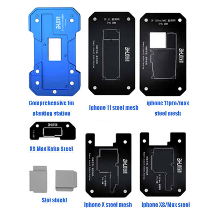 Piattaforma reballing PCB AIXUN FT06 Pro 6 in 1 per iPhone