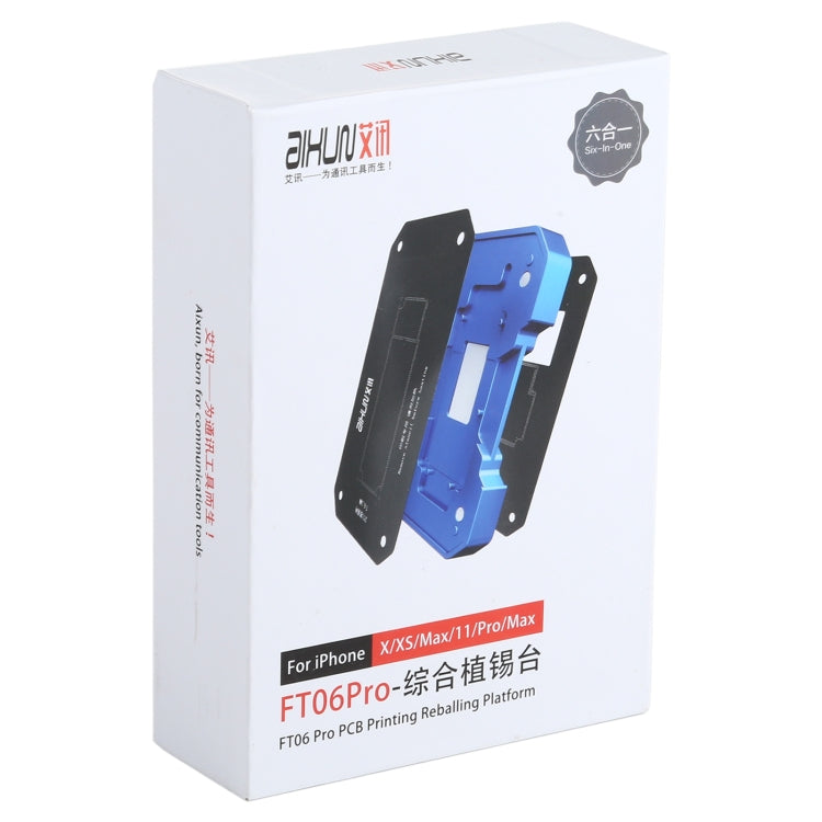 Piattaforma reballing PCB AIXUN FT06 Pro 6 in 1 per iPhone
