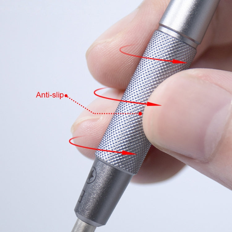 Cacciavite 5 in 1 con manico in alluminio antiscivolo