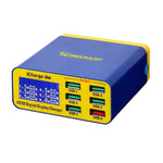 Supporto caricabatterie USB QC 3.0 con display LCD