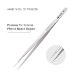 Pinzetta 3D in acciaio inox lucidata a mano 21cm