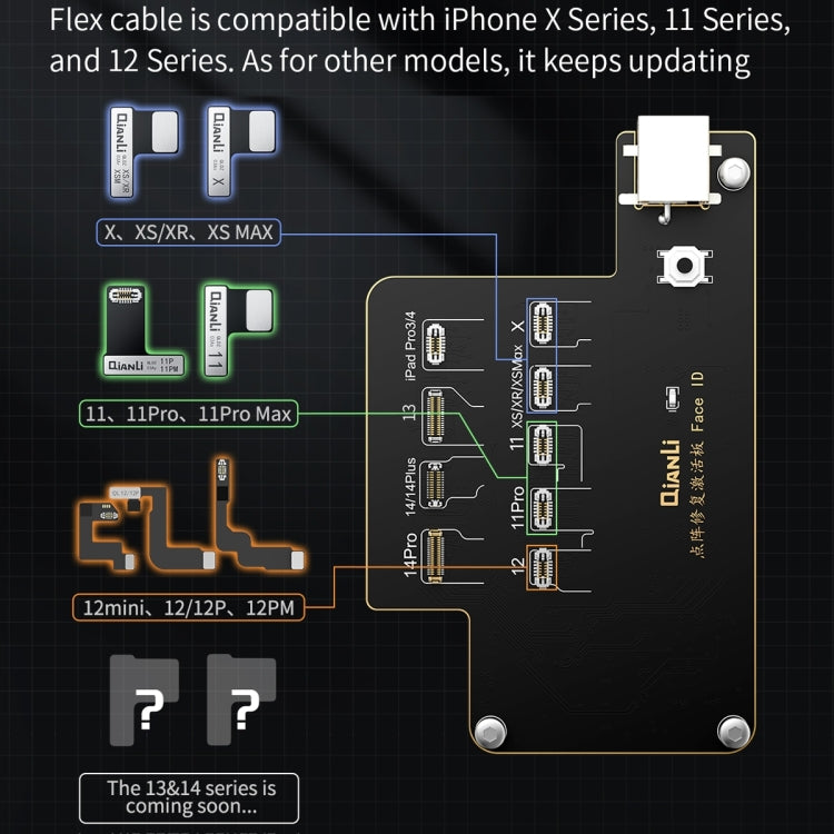 Scheda recupero Face ID iCopy Plus per iPhone X-14