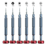 Set cacciaviti magnetici 6 in 1 per riparazione smartphone
