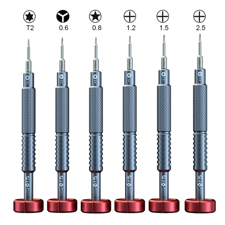 Set cacciaviti magnetici 6 in 1 per riparazione smartphone