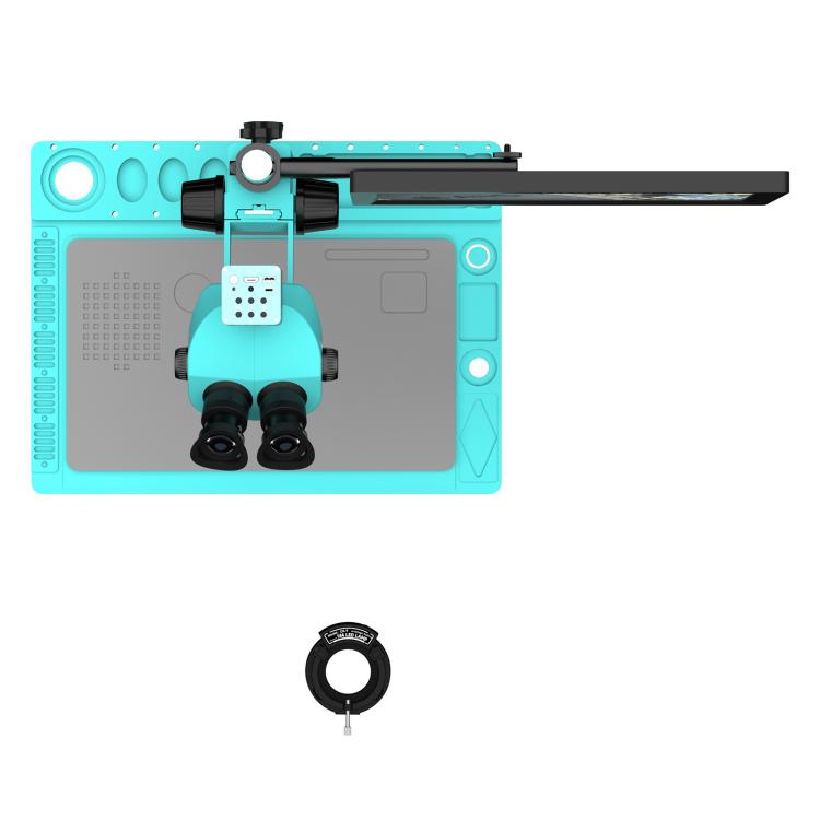 Microscopio trinoculare elettronico RF4 RF7050TVD2-4KC1-M156 7-50X con monitor 4K da 15,6 pollici e telecamera 4K., RF7050TVD2-4KC1-M156