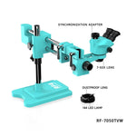 Microscopio industriale stereoscopico binoculare ad alta definizione RF4 RF-7050TVW con zoom continuo e zoom continuo., RF4 RF-7050TVW