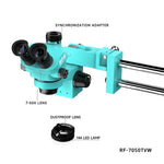 Microscopio industriale stereoscopico binoculare ad alta definizione RF4 RF-7050TVW con zoom continuo e zoom continuo., RF4 RF-7050TVW