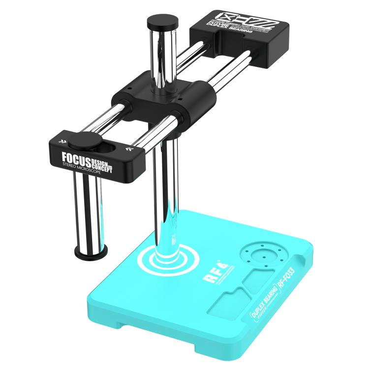 Supporto per microscopio RF4 RF-FO33 con braccio oscillante a doppio asse regolabile a 360 gradi e base, compatibile con la maggior parte dei microscopi., RF4 RF-FO33