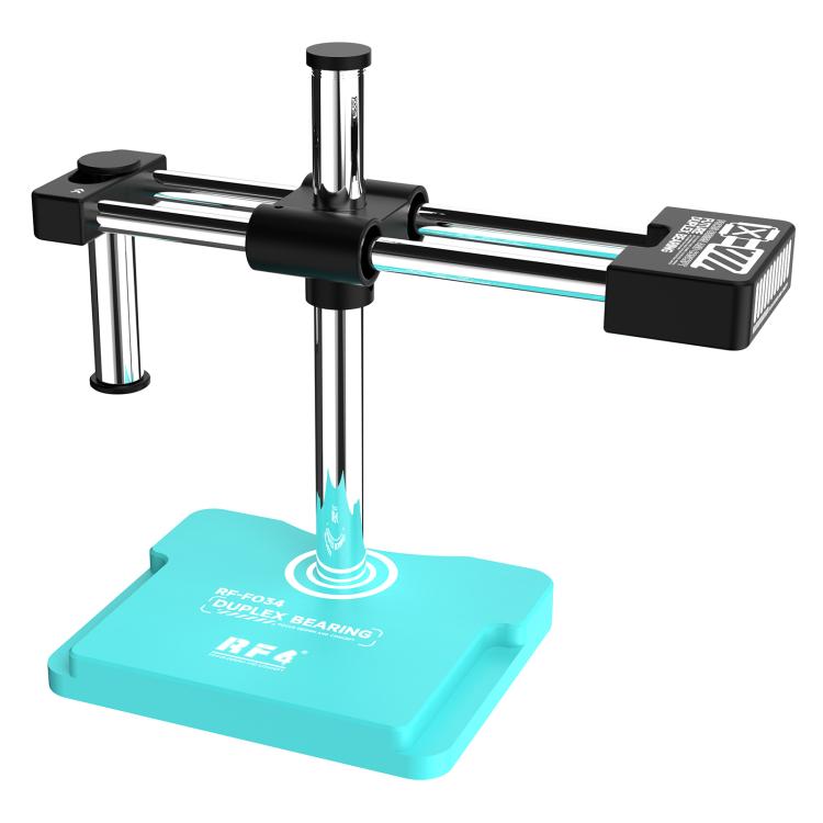 Supporto per microscopio RF4 RF-FO34 con braccio oscillante a doppio asse regolabile a 360 gradi e base, compatibile con la maggior parte dei microscopi., RF4 RF-FO34