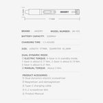 Cacciavite elettrico JAKEMY JM-Y05 USB-C 8 in 1 - immagine 4