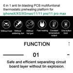 Piattaforma riscaldante PCB termostatica per iPhone X-11 Pro Max - immagine 4