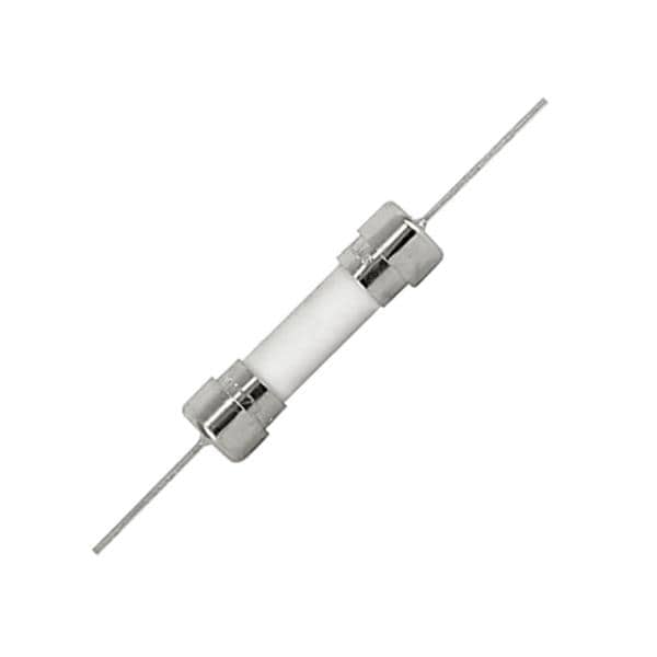 Fusibile ceramico 5x20 mm 2A 250V - ritardato con terminali a saldare