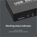 Switch USB 2 porte per 4 dispositivi PC