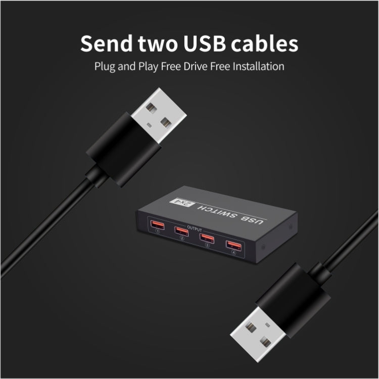 Switch USB 2 porte per 4 dispositivi PC
