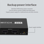 Switch USB 2 porte per 4 dispositivi PC