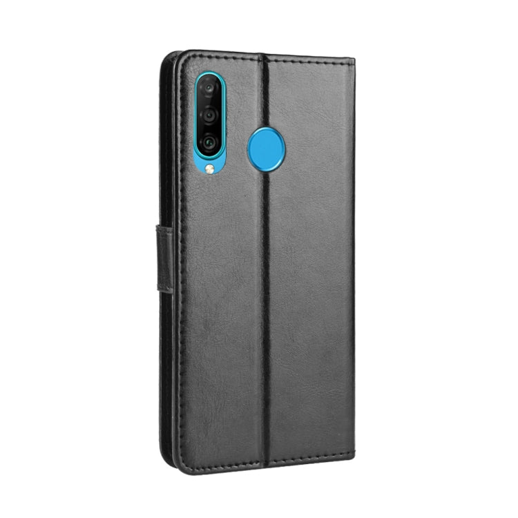 Custodia in pelle Flip orizzontale retrò Crazy Horse per Huawei Enjoy 9s (P Smart+ 2019), con supporto e slot per schede e cornice per foto