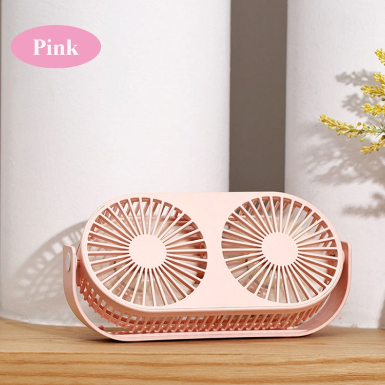 Mini ventilatore USB da tavolo doppia foglia 13cm