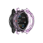 Adatto per custodia per orologio in gel di silice TPU trasparente Garmin Fenix 6S / 6S Pro