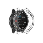 Adatto per custodia per orologio in gel di silice TPU trasparente Garmin Fenix 6X / 6X Pro