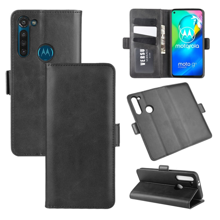 Per Motorola Moto G8 Power Custodia in pelle a vibrazione orizzontale con fibbia magnetica a doppio lato con supporto, slot per schede e portafoglio, For Motorola Moto G8 Power