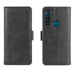Per Motorola Moto G8 Power Custodia in pelle a vibrazione orizzontale con fibbia magnetica a doppio lato con supporto, slot per schede e portafoglio, For Motorola Moto G8 Power