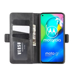 Per Motorola Moto G8 Power Custodia in pelle a vibrazione orizzontale con fibbia magnetica a doppio lato con supporto, slot per schede e portafoglio, For Motorola Moto G8 Power