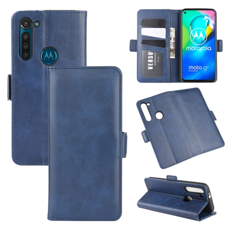 Per Motorola Moto G8 Power Custodia in pelle a vibrazione orizzontale con fibbia magnetica a doppio lato con supporto, slot per schede e portafoglio, For Motorola Moto G8 Power