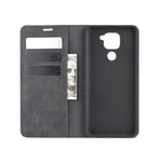 Per Xiaomi Redmi Note 9/10X 4G Custodia in pelle con ventosa magnetica per affari retro-pelle con supporto e slot per schede e portafoglio, For Redmi Note 9 4G