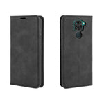 Per Xiaomi Redmi Note 9/10X 4G Custodia in pelle con ventosa magnetica per affari retro-pelle con supporto e slot per schede e portafoglio, For Redmi Note 9 4G