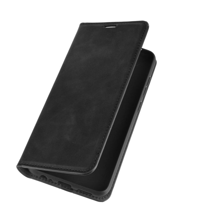 Per Xiaomi Redmi Note 9/10X 4G Custodia in pelle con ventosa magnetica per affari retro-pelle con supporto e slot per schede e portafoglio, For Redmi Note 9 4G