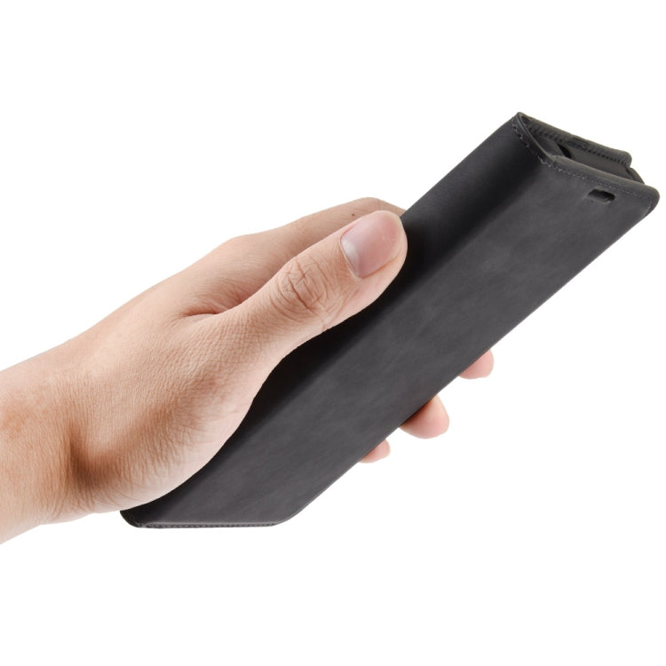 Per Xiaomi Redmi Note 9/10X 4G Custodia in pelle con ventosa magnetica per affari retro-pelle con supporto e slot per schede e portafoglio, For Redmi Note 9 4G