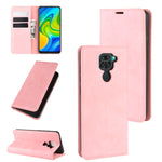 Per Xiaomi Redmi Note 9/10X 4G Custodia in pelle con ventosa magnetica per affari retro-pelle con supporto e slot per schede e portafoglio, For Redmi Note 9 4G