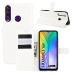 Per Huawei Y6p Litchi Texture Custodia protettiva a vibrazione orizzontale con supporto e slot per schede e portafoglio, For Huawei Y6p
