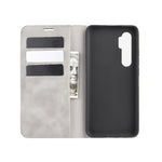 Per Xiaomi Mi Note 10 Lite Custodia in pelle con ventosa magnetica per affari con pelle retrò con supporto e slot per carte e portafoglio, For Xiaomi Mi Note 10 Lite
