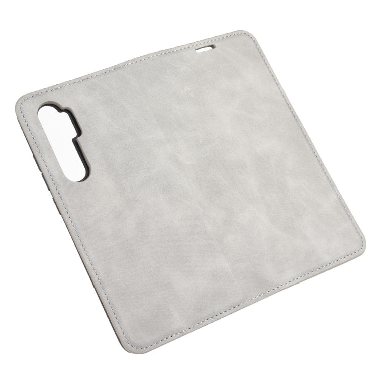 Per Xiaomi Mi Note 10 Lite Custodia in pelle con ventosa magnetica per affari con pelle retrò con supporto e slot per carte e portafoglio, For Xiaomi Mi Note 10 Lite