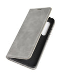 Per Xiaomi Mi Note 10 Lite Custodia in pelle con ventosa magnetica per affari con pelle retrò con supporto e slot per carte e portafoglio, For Xiaomi Mi Note 10 Lite