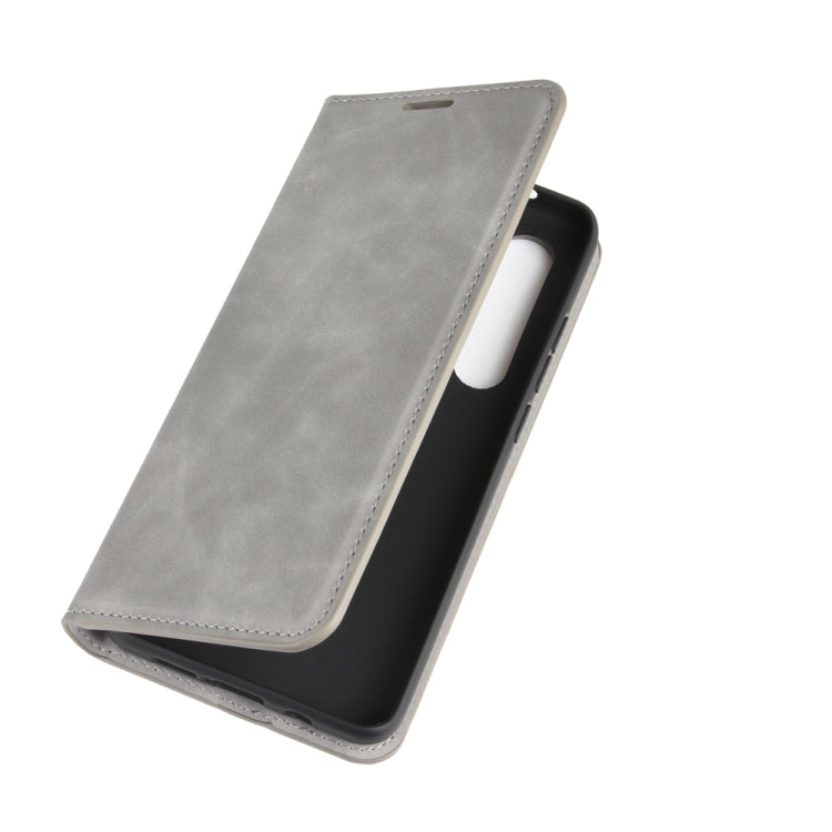 Per Xiaomi Mi Note 10 Lite Custodia in pelle con ventosa magnetica per affari con pelle retrò con supporto e slot per carte e portafoglio, For Xiaomi Mi Note 10 Lite