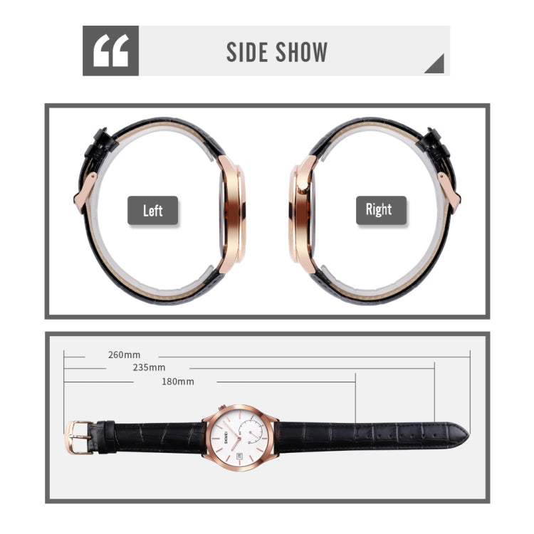 SKMEI 1581 Orologio da uomo al quarzo impermeabile 30M