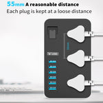 Multipresa universale 3 fori 3000W con 6 USB intelligenti