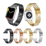 Per Apple Watch Series 5 & 4 44mm / 3 & 2 & 1 42mm Cinturino cinturino in acciaio inossidabile a nido d'ape, For Apple Watch Series 5 & 4 44mm