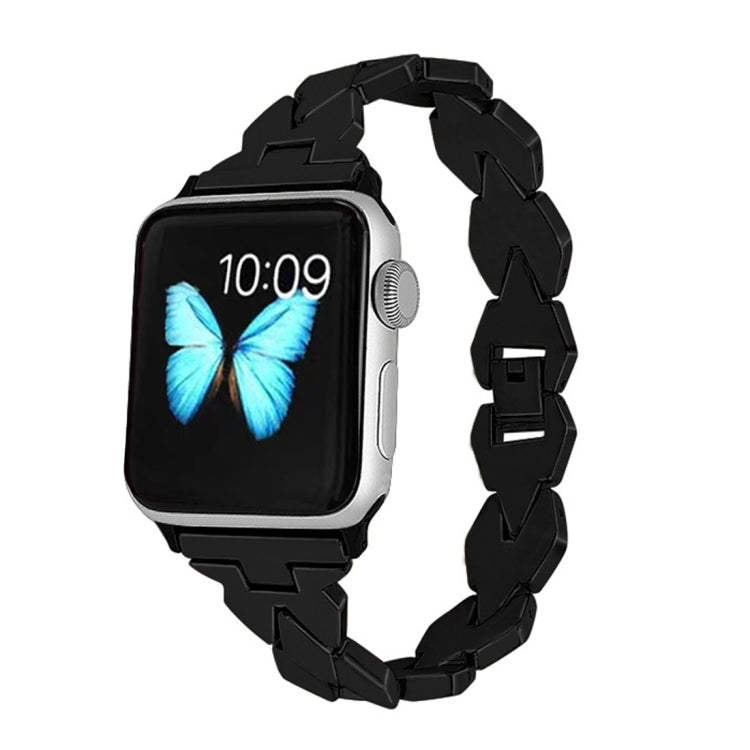 Apple Watch Series 5 e 4 44 mm / 3 e 2 e 1 cinturino in acciaio inossidabile con diamanti da 42 mm, For Apple Watch Series 5 & 4 44mm