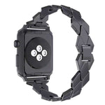 Apple Watch Series 5 e 4 44 mm / 3 e 2 e 1 cinturino in acciaio inossidabile con diamanti da 42 mm, For Apple Watch Series 5 & 4 44mm